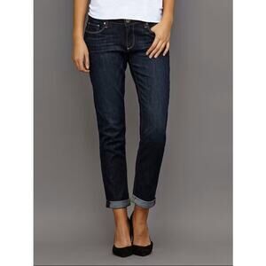 Paige Jimmy Jimmy Skinny Jeans Rebel Without a Cause Dark Wash Pockets Zip EUC